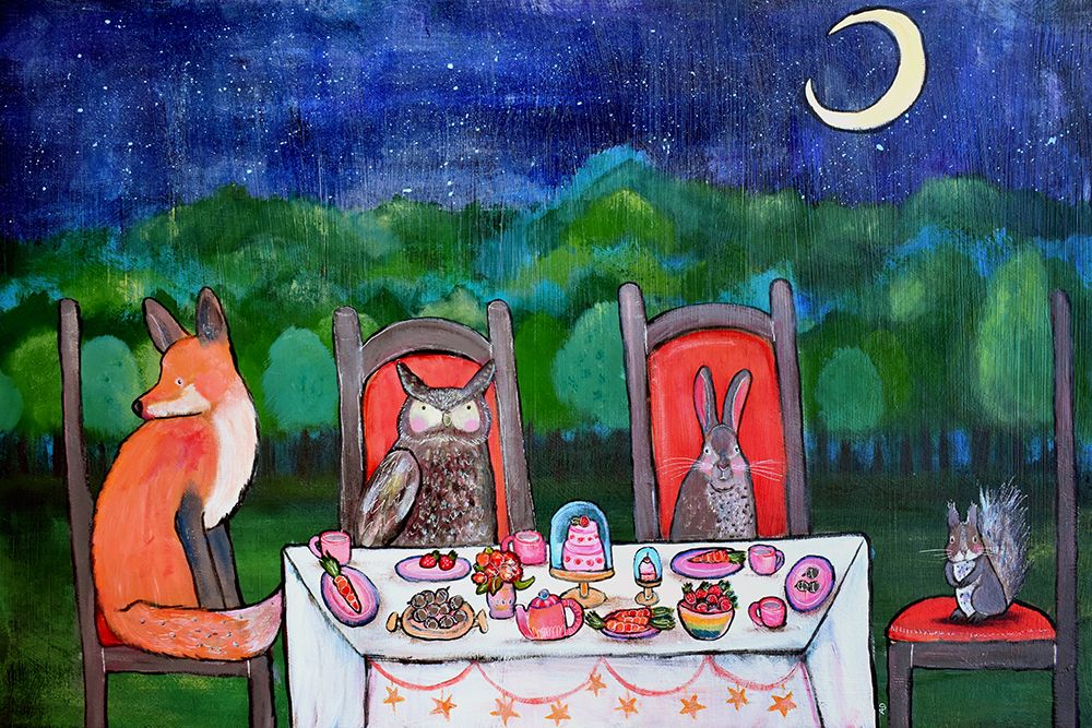 Moonlightteaparty art print by Andrea Doss for $57.95 CAD