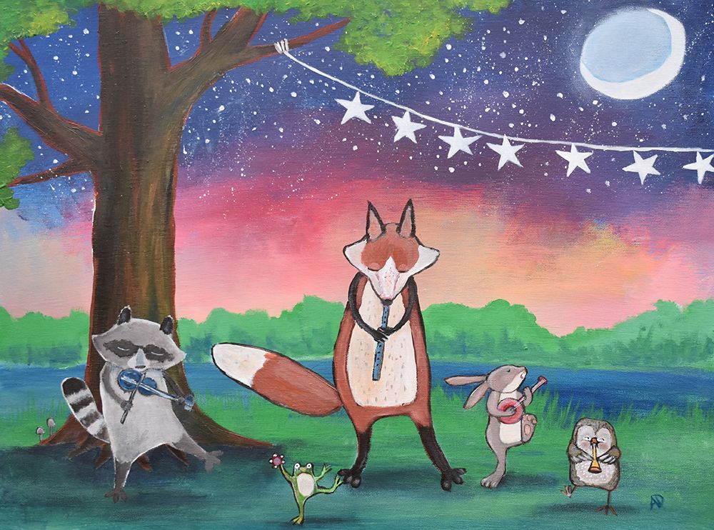 Playing Under The Stars art print by Andrea Doss for $57.95 CAD