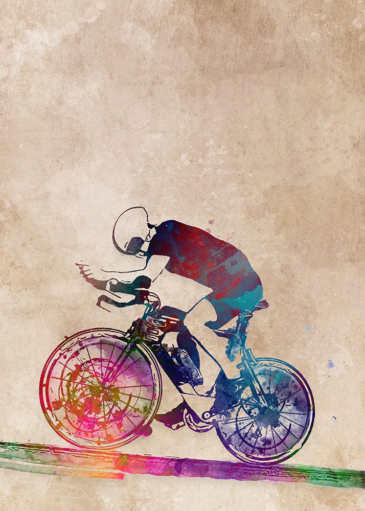 Cycling Sport Art 33 art print by Justyna Jaszke for $57.95 CAD