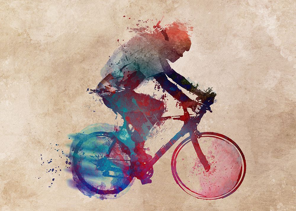 Cycling Sport Art 37 art print by Justyna Jaszke for $57.95 CAD