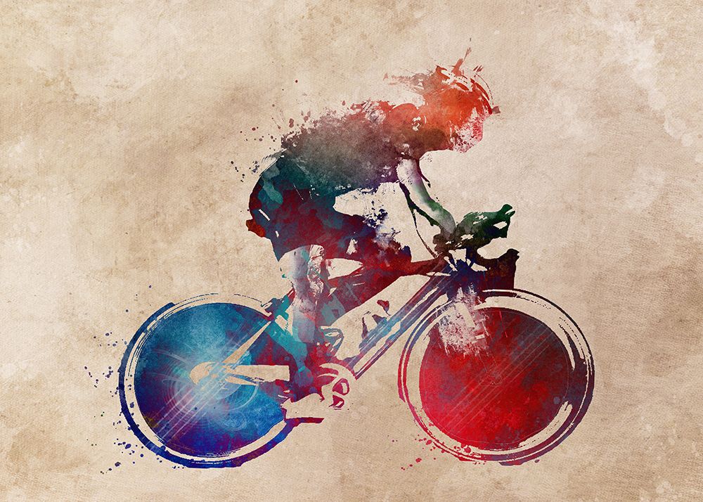 Cycling Sport Art 38 art print by Justyna Jaszke for $57.95 CAD