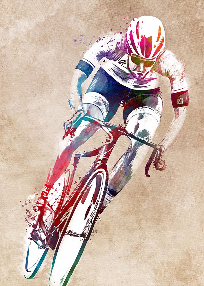 Cycling Sport Art 40 art print by Justyna Jaszke for $57.95 CAD