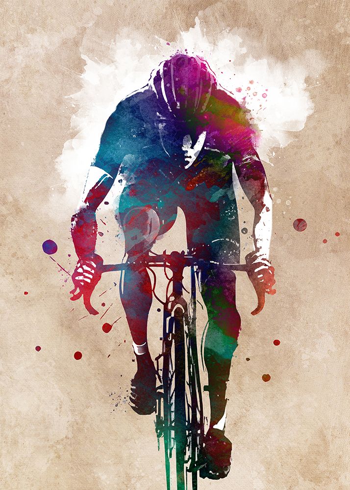 Cycling Sport Art 41 art print by Justyna Jaszke for $57.95 CAD