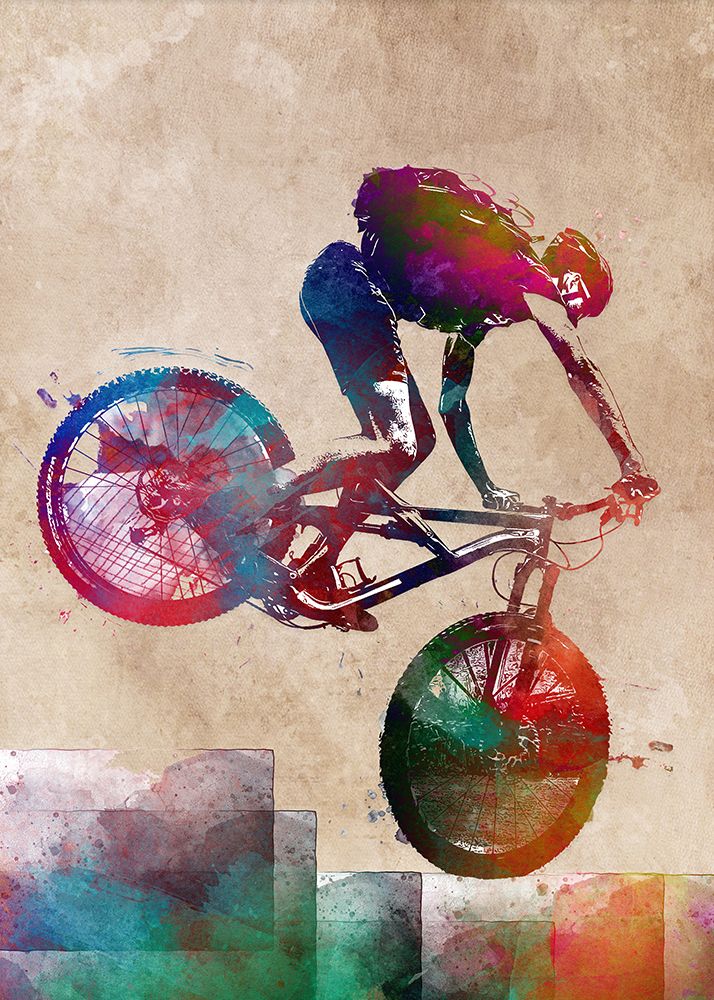 Cycling Sport Art 45 art print by Justyna Jaszke for $57.95 CAD