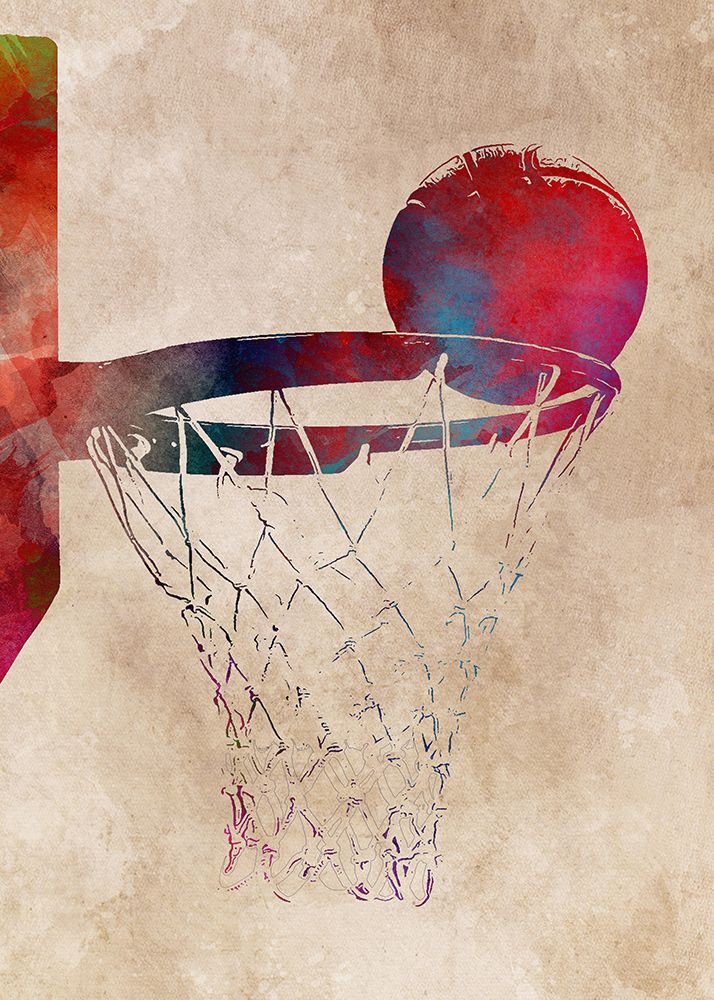 Basketball Sport Art 3 art print by Justyna Jaszke for $57.95 CAD