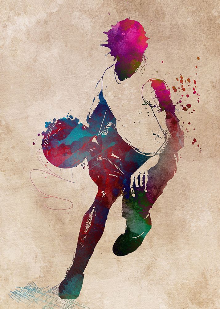 Basketball Sport Art 4 art print by Justyna Jaszke for $57.95 CAD
