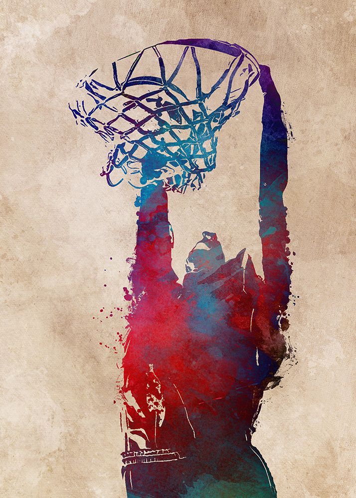 Basketball Sport Art 6 art print by Justyna Jaszke for $57.95 CAD