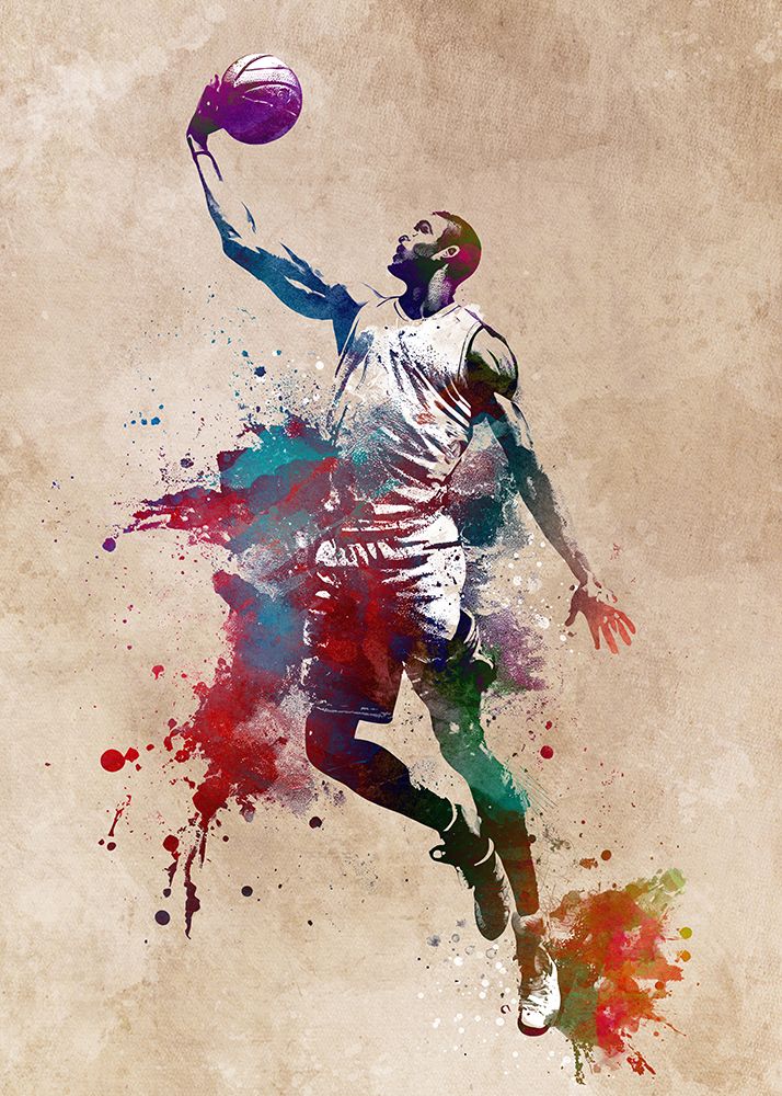 Basketball Sport Art 13 art print by Justyna Jaszke for $57.95 CAD
