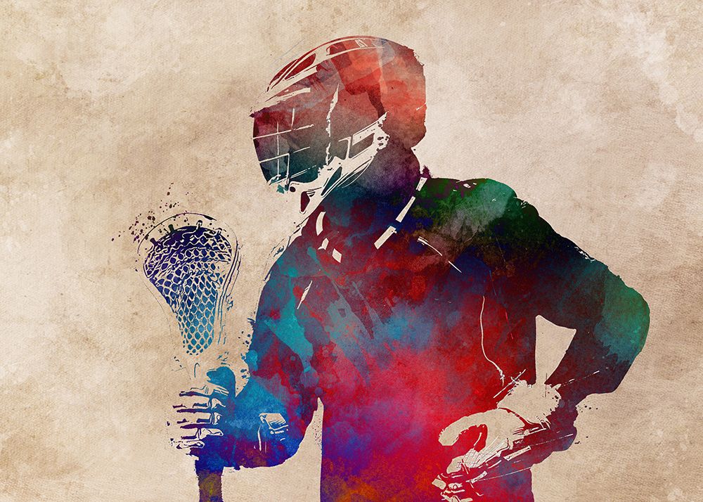 Lacrosse Sport Art 3 art print by Justyna Jaszke for $57.95 CAD
