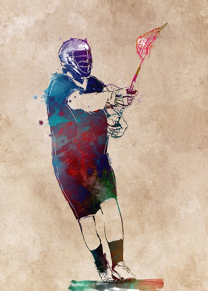 Lacrosse Sport Art 6 art print by Justyna Jaszke for $57.95 CAD