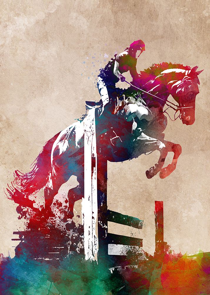 Horse Riding Sport Art (6) art print by Justyna Jaszke for $57.95 CAD