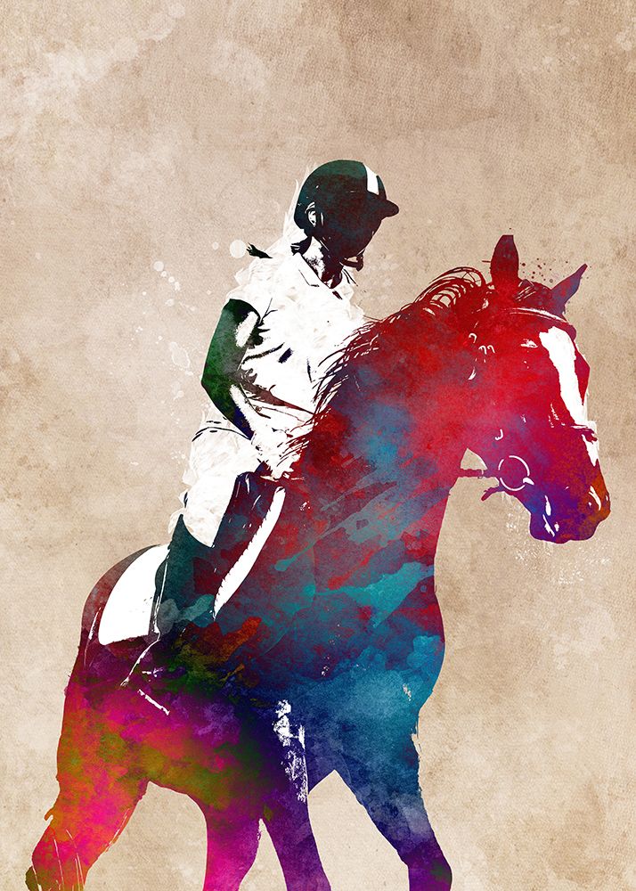 Horse Riding Sport Art (8) art print by Justyna Jaszke for $57.95 CAD