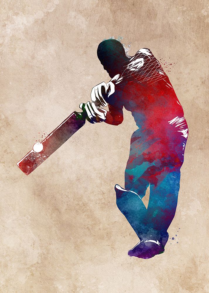 Cricket Sport Art 2 art print by Justyna Jaszke for $57.95 CAD