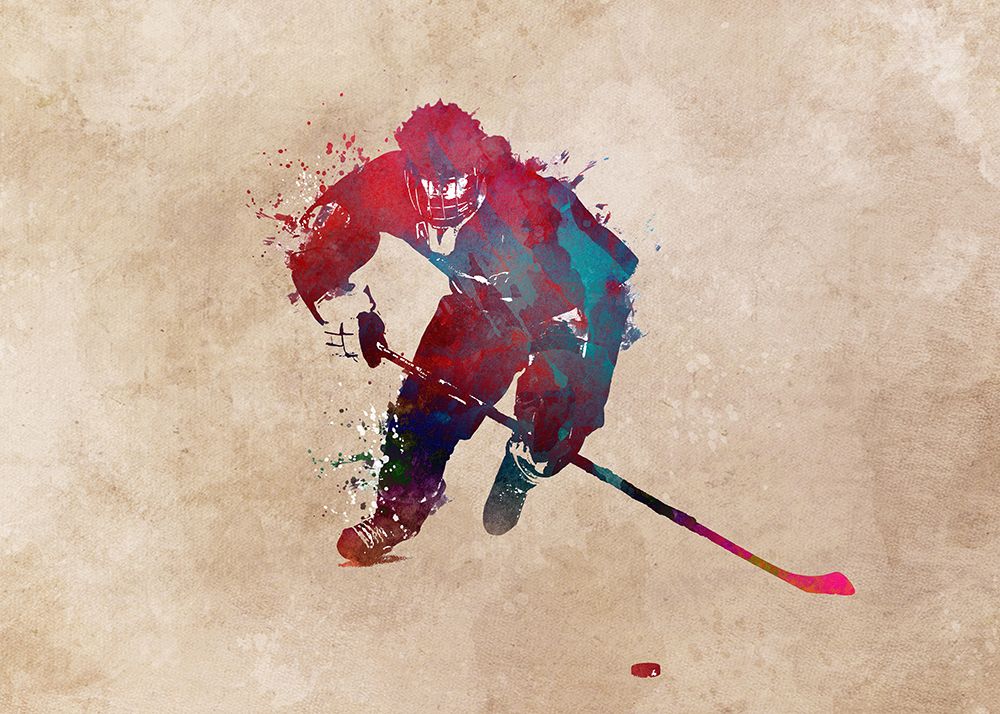 Hockey Sport Art 2 art print by Justyna Jaszke for $57.95 CAD