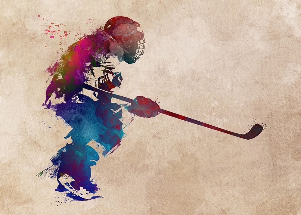 Hockey Sport Art 1 art print by Justyna Jaszke for $57.95 CAD