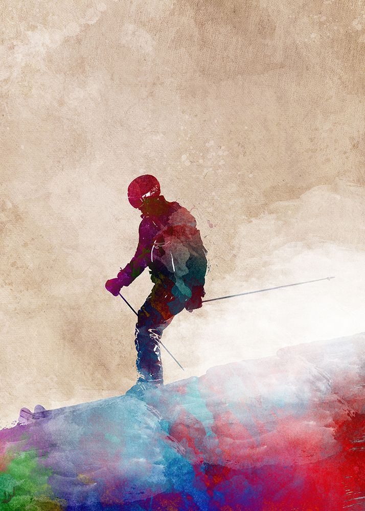Ski Sport Art 2 art print by Justyna Jaszke for $57.95 CAD