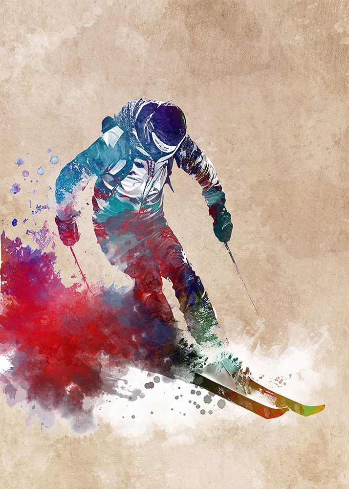 Ski Sport Art 3 art print by Justyna Jaszke for $57.95 CAD