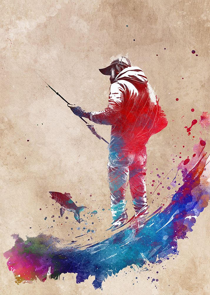 Fishing Sport Art 1 art print by Justyna Jaszke for $57.95 CAD