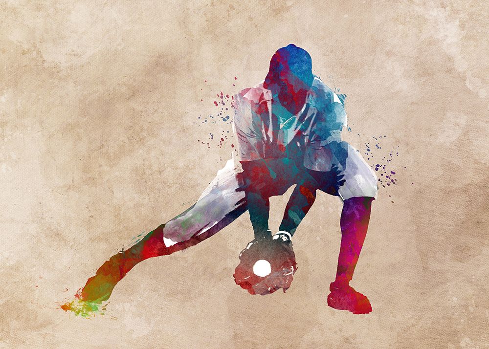 Baseball Sport Art 3 art print by Justyna Jaszke for $57.95 CAD