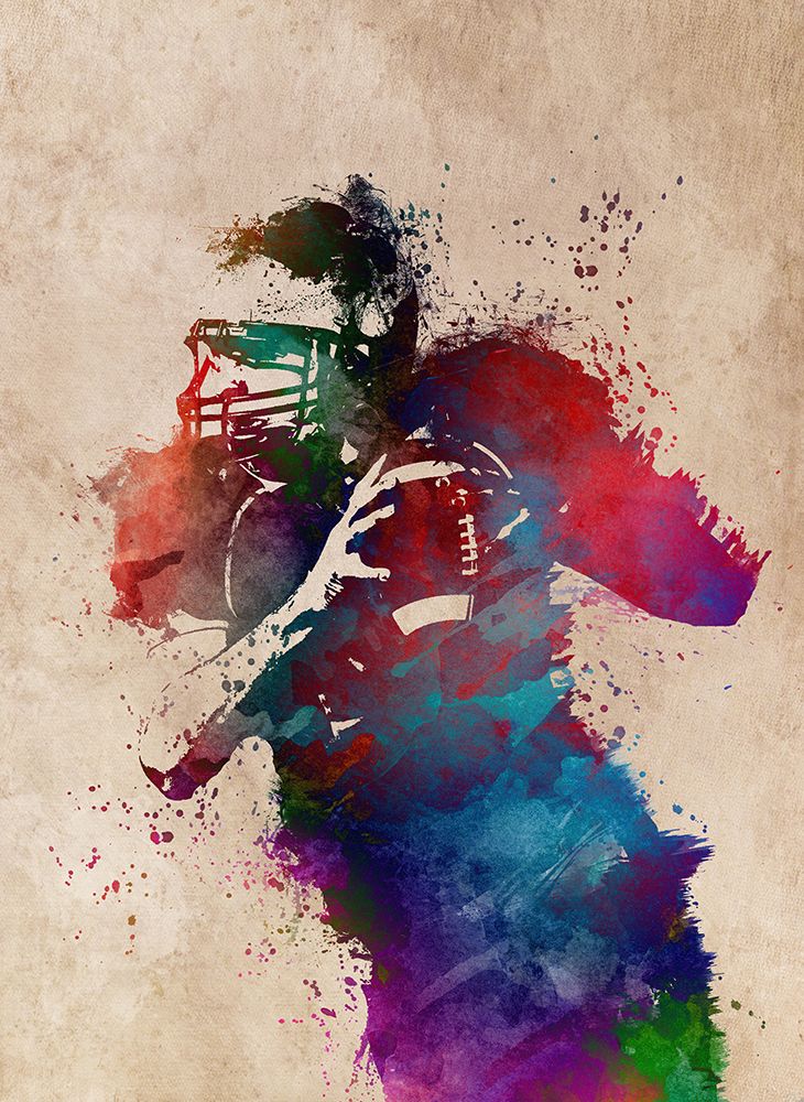 American Football Player Sport Art 6 art print by Justyna Jaszke for $57.95 CAD