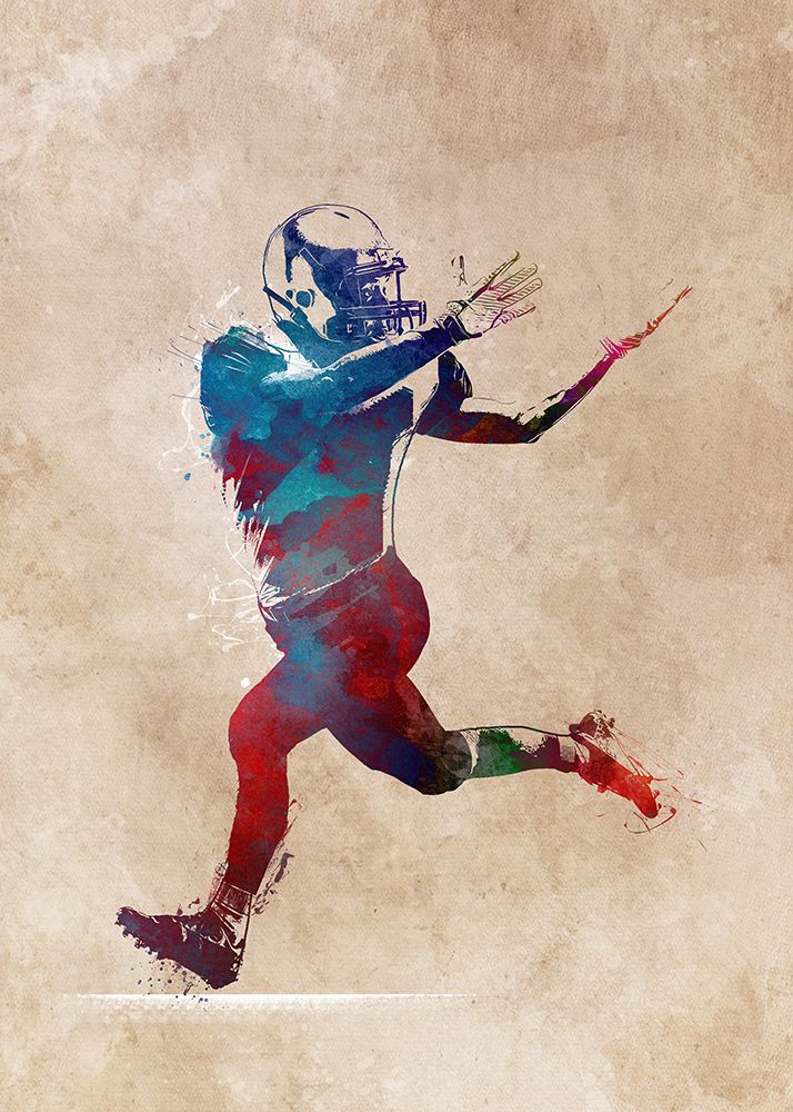 American Football Player Sport Art 8 art print by Justyna Jaszke for $57.95 CAD