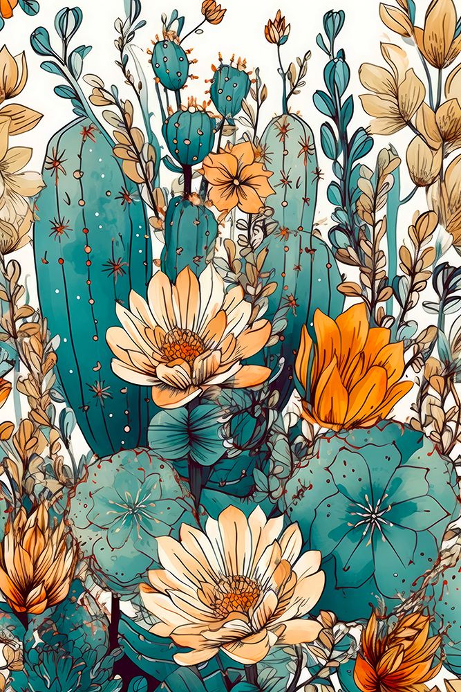 Succulents And Cactus 9 art print by Justyna Jaszke for $57.95 CAD