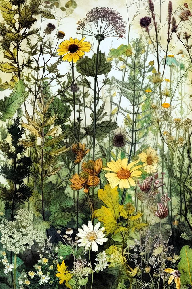 Meadow Flowers 10 art print by Justyna Jaszke for $57.95 CAD