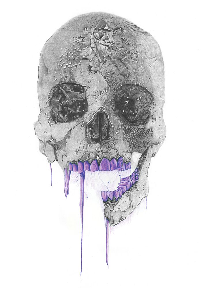 Skull art print by Akin Durodola for $57.95 CAD
