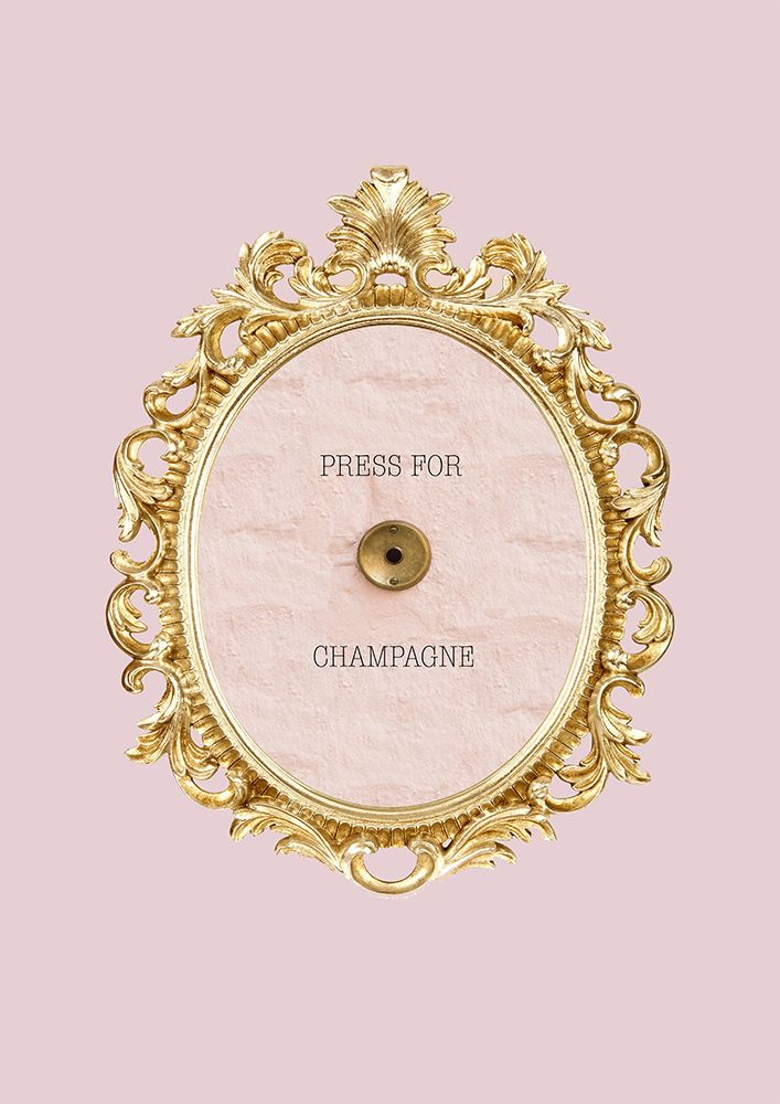 Press For Champagne Pink art print by Grace Digital Art for $57.95 CAD