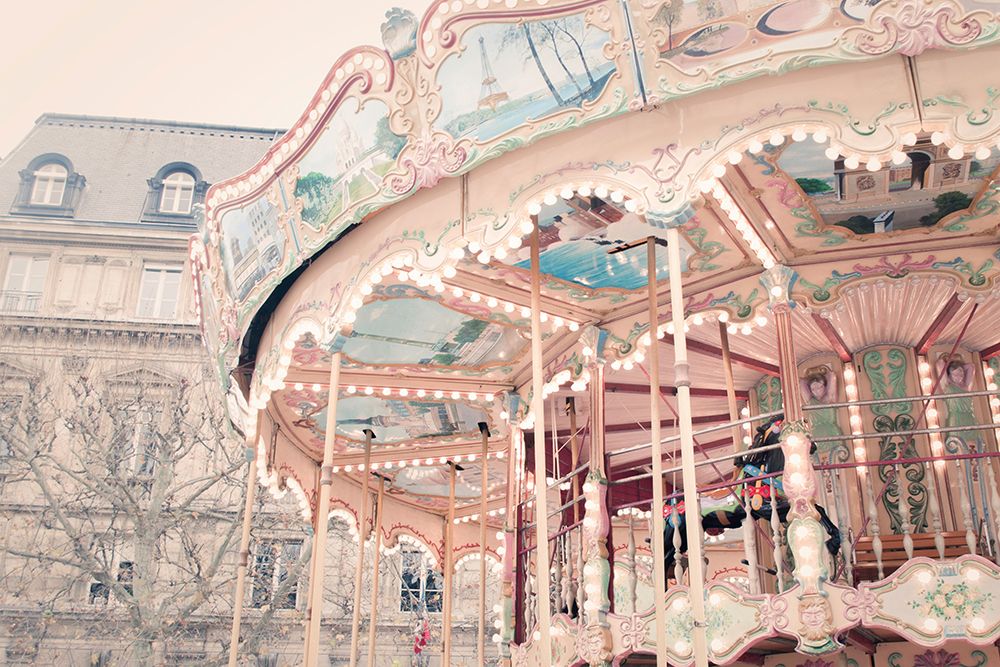 Paris Carousel art print by Grace Digital Art for $57.95 CAD