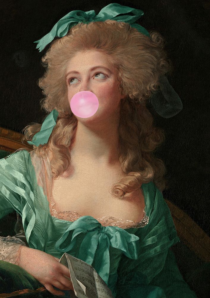 Madame Bubble-Gum art print by Grace Digital Art for $57.95 CAD