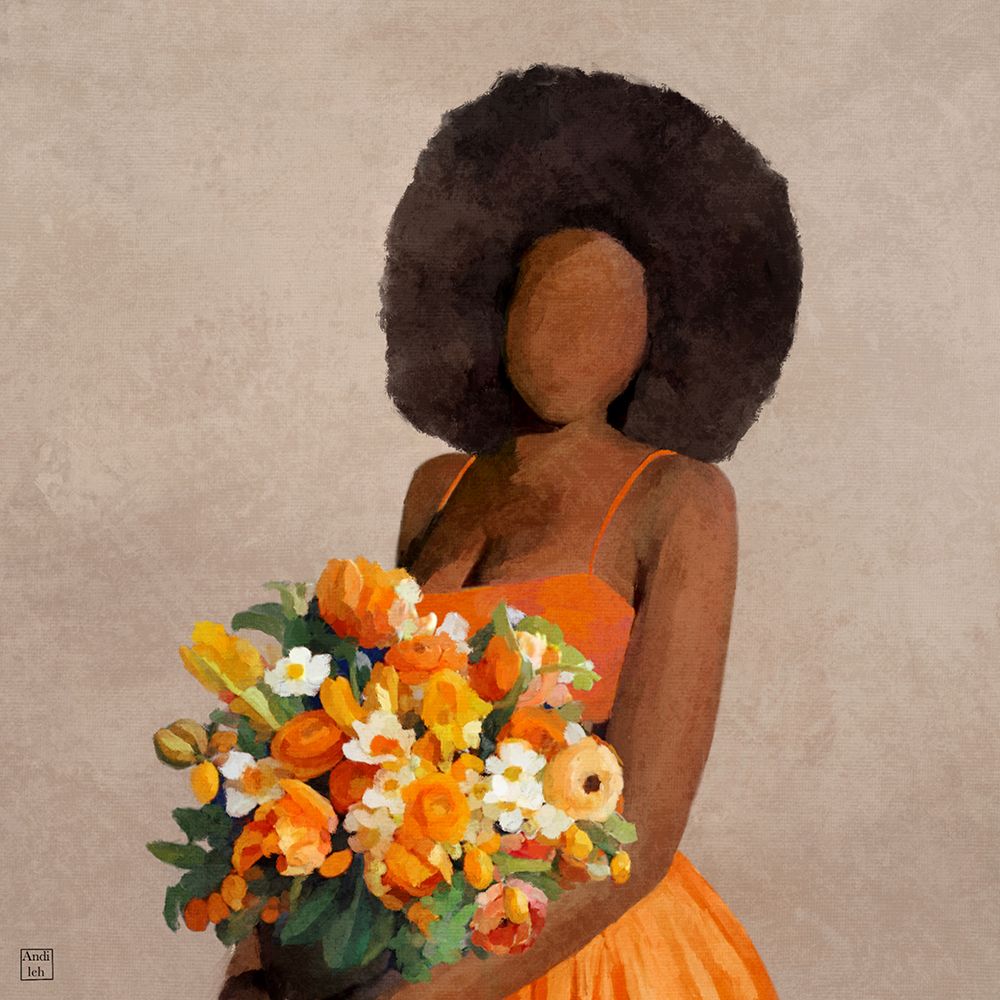 Orange art print by Andile Bokweni for $57.95 CAD