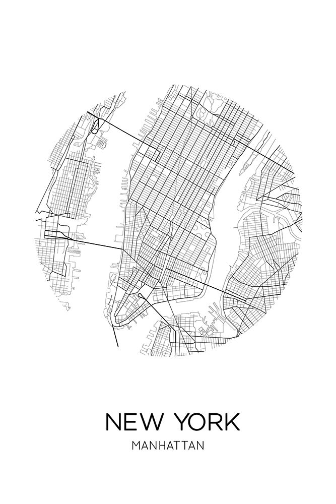 New York Circle art print by The Miuus Studio for $57.95 CAD