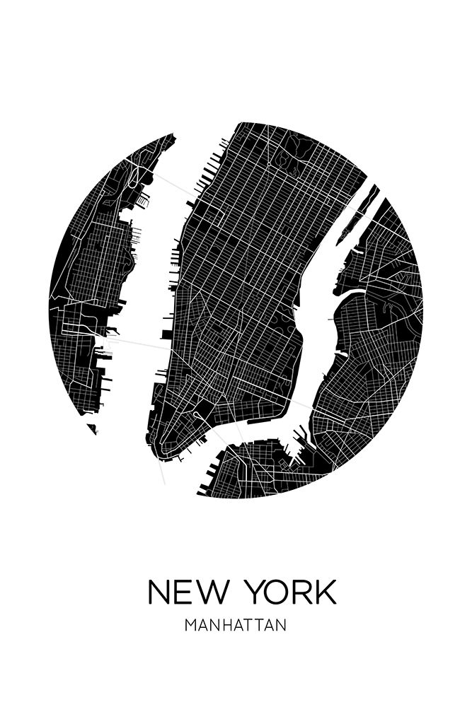 Ny Manhattan art print by The Miuus Studio for $57.95 CAD
