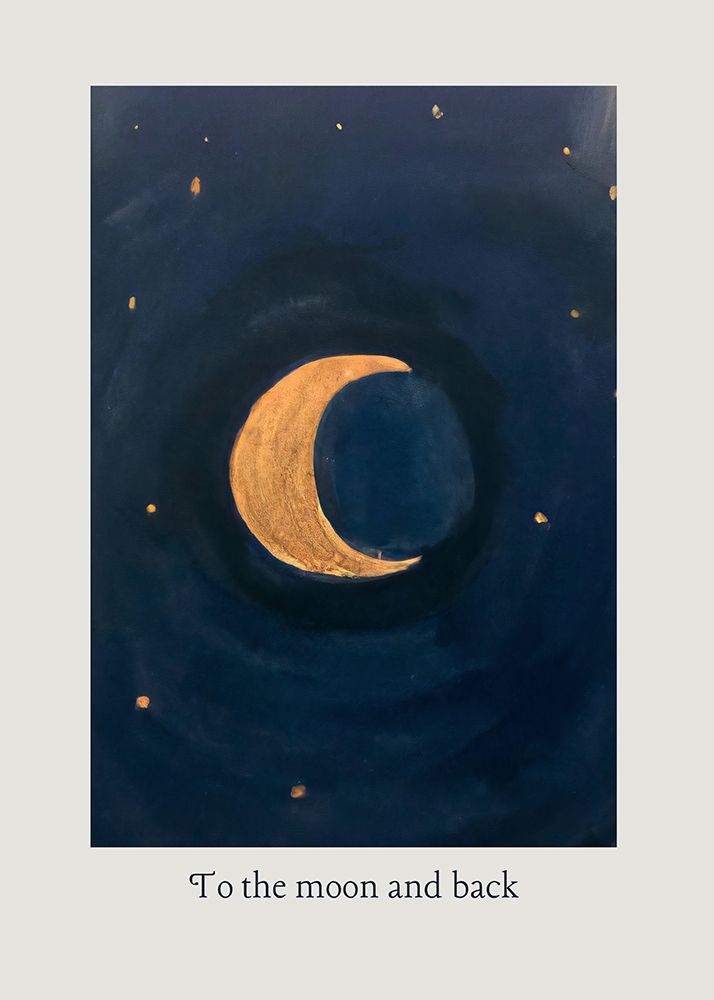 To The Moon And Back art print by Merel Takken for $57.95 CAD