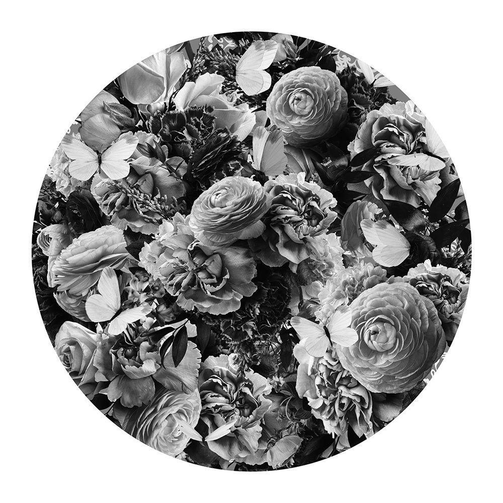 Paisley Blooms Black A White art print by Sue Skellern for $57.95 CAD