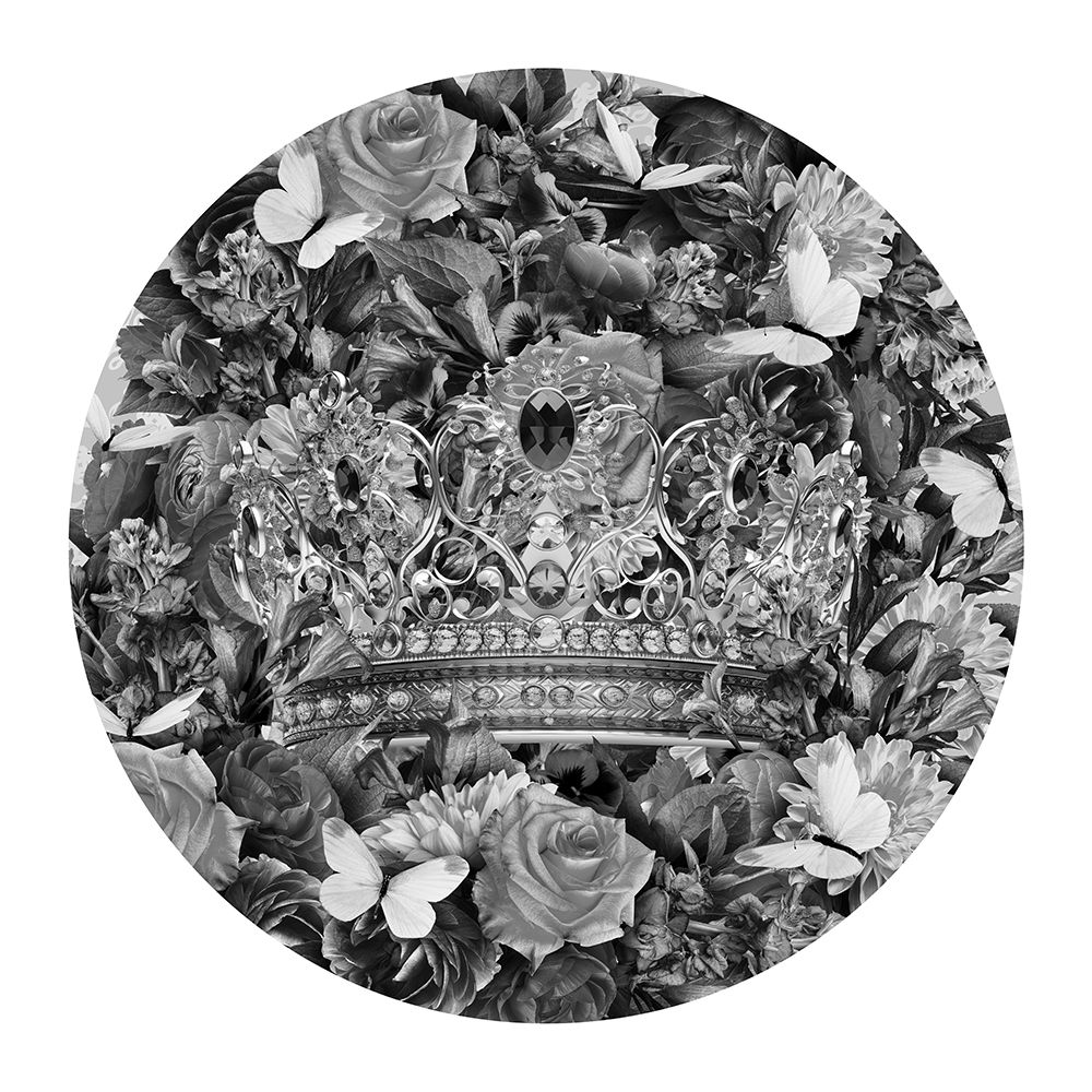 Destiny Blooms A Crown Black A White art print by Sue Skellern for $57.95 CAD