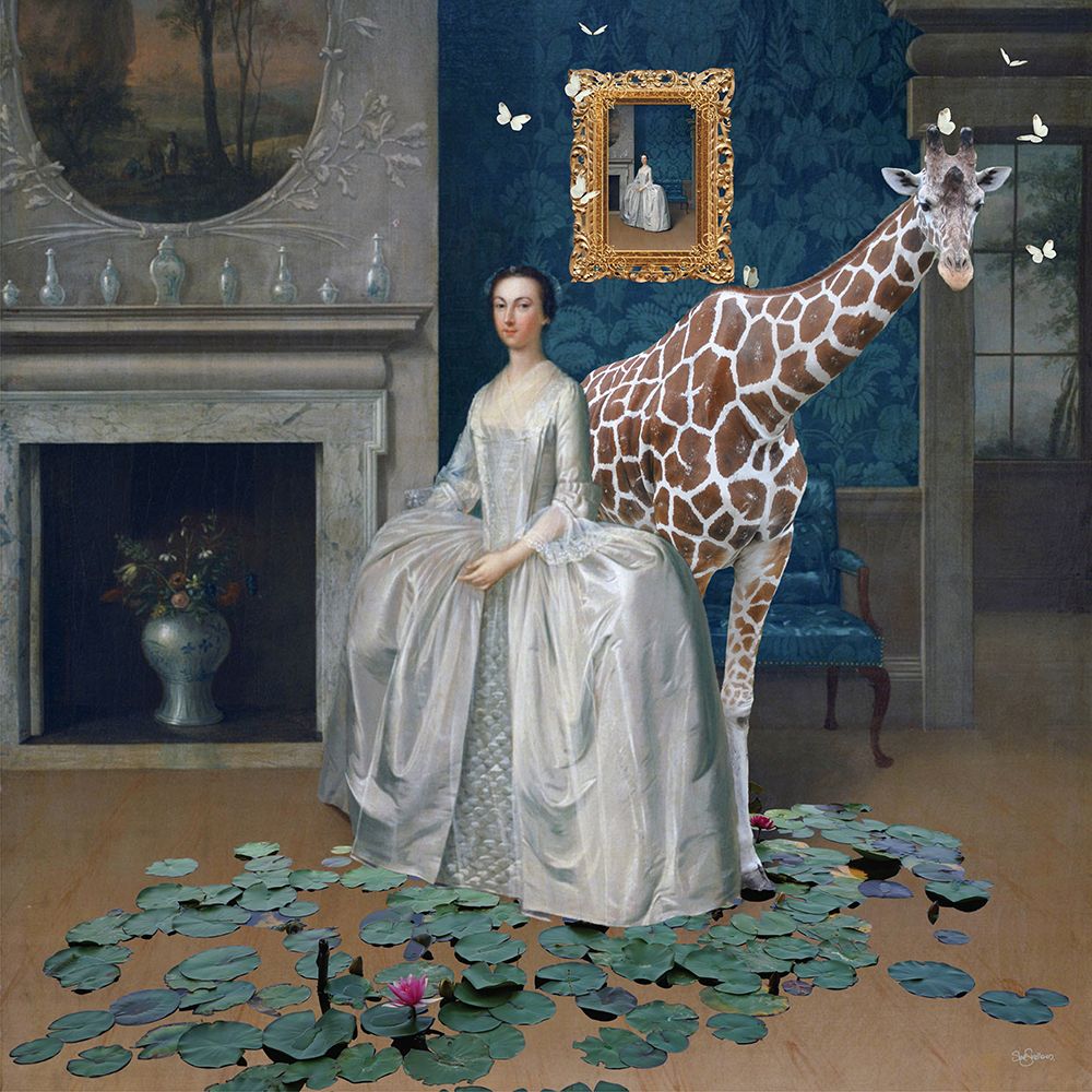 Lady Penelope Brings Her Giraffe To Dinner art print by Sue Skellern for $57.95 CAD