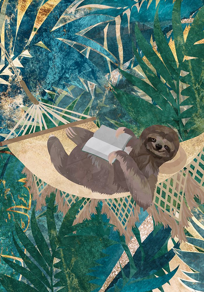 Sloth In The Jungle art print by Sarah Manovski for $57.95 CAD