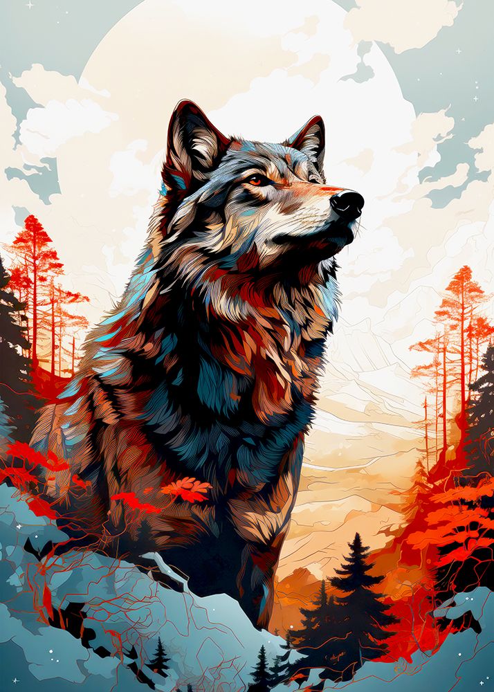 Wolf Animal Art #Wolf art print by Justyna Jaszke for $57.95 CAD