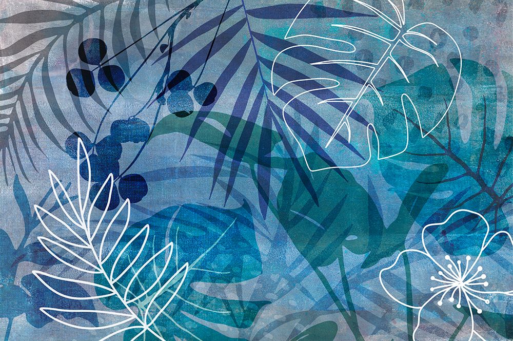 Abstract Botanical Blue art print by Andrea Haase for $57.95 CAD