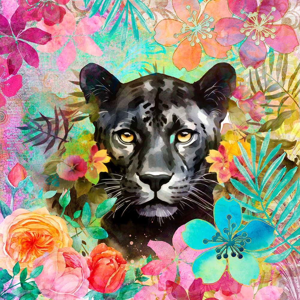 Cheetah Tropical Garden 2 art print by Andrea Haase for $57.95 CAD