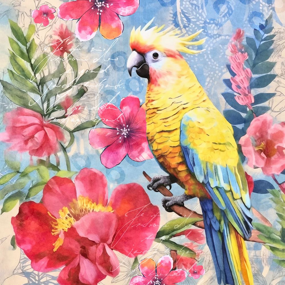 Cockatoos Tropical Garden art print by Andrea Haase for $57.95 CAD