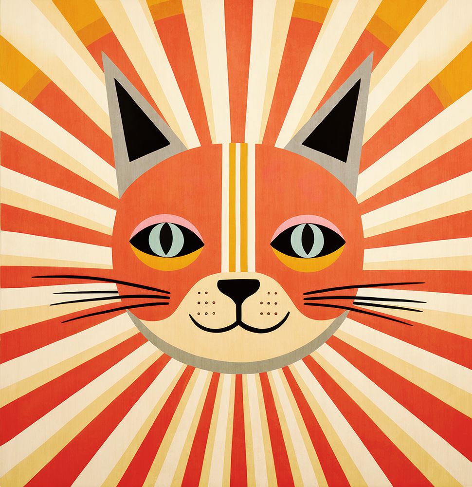 Happy Cat Ii art print by Andrea Haase for $57.95 CAD