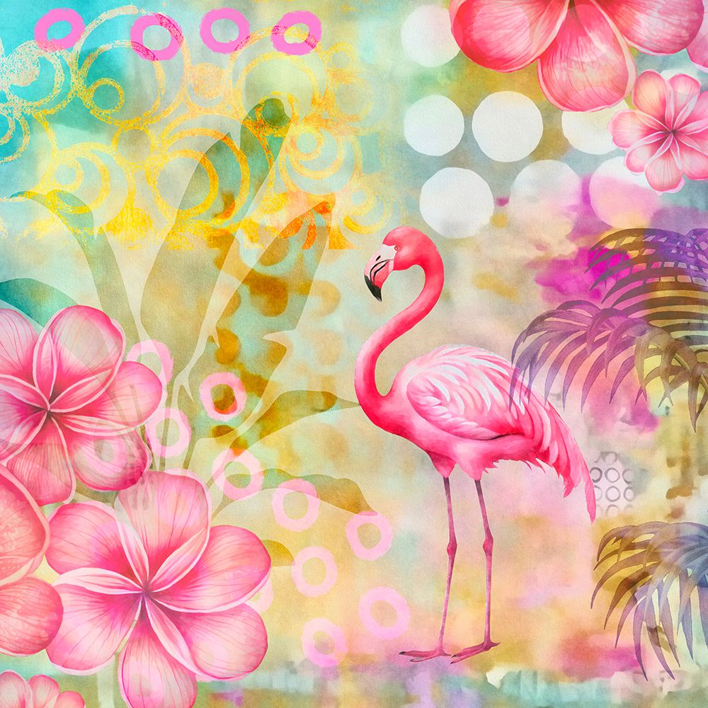Flamingo Paradise 2 art print by Andrea Haase for $57.95 CAD