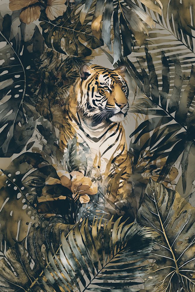 Jungle Tiger art print by Andrea Haase for $57.95 CAD