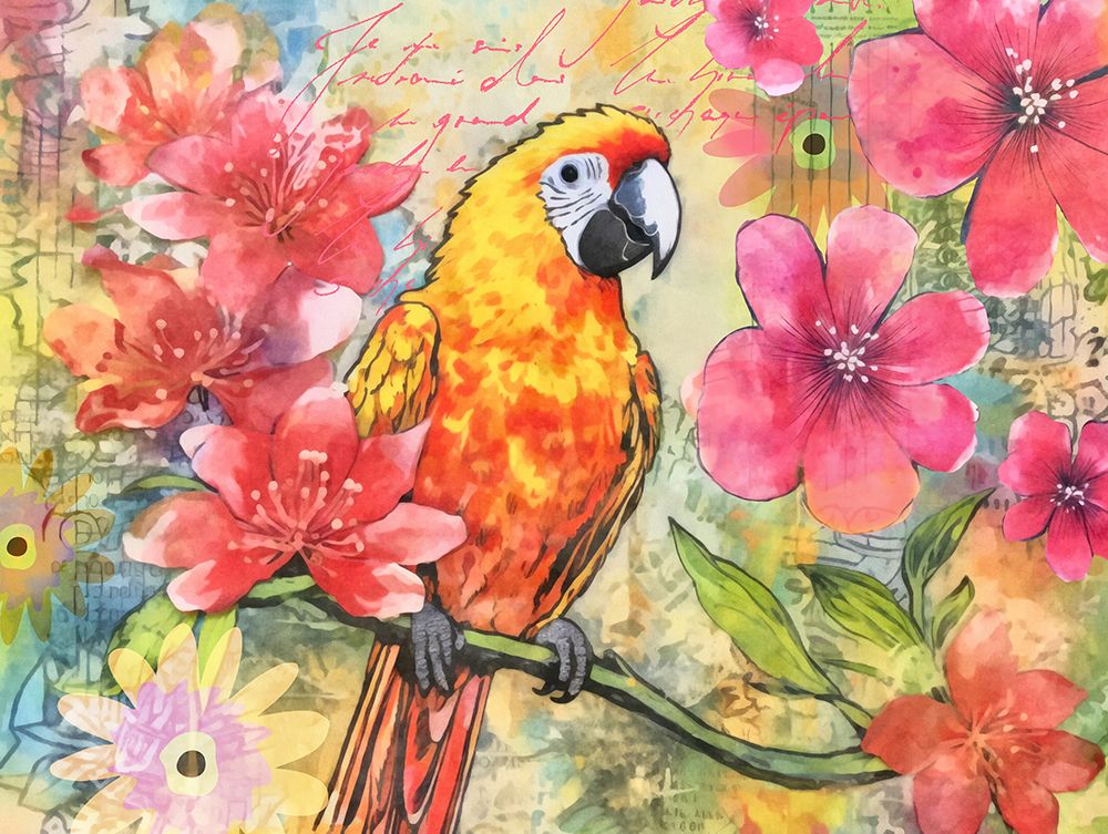 Parrots Fancy Paradise art print by Andrea Haase for $57.95 CAD