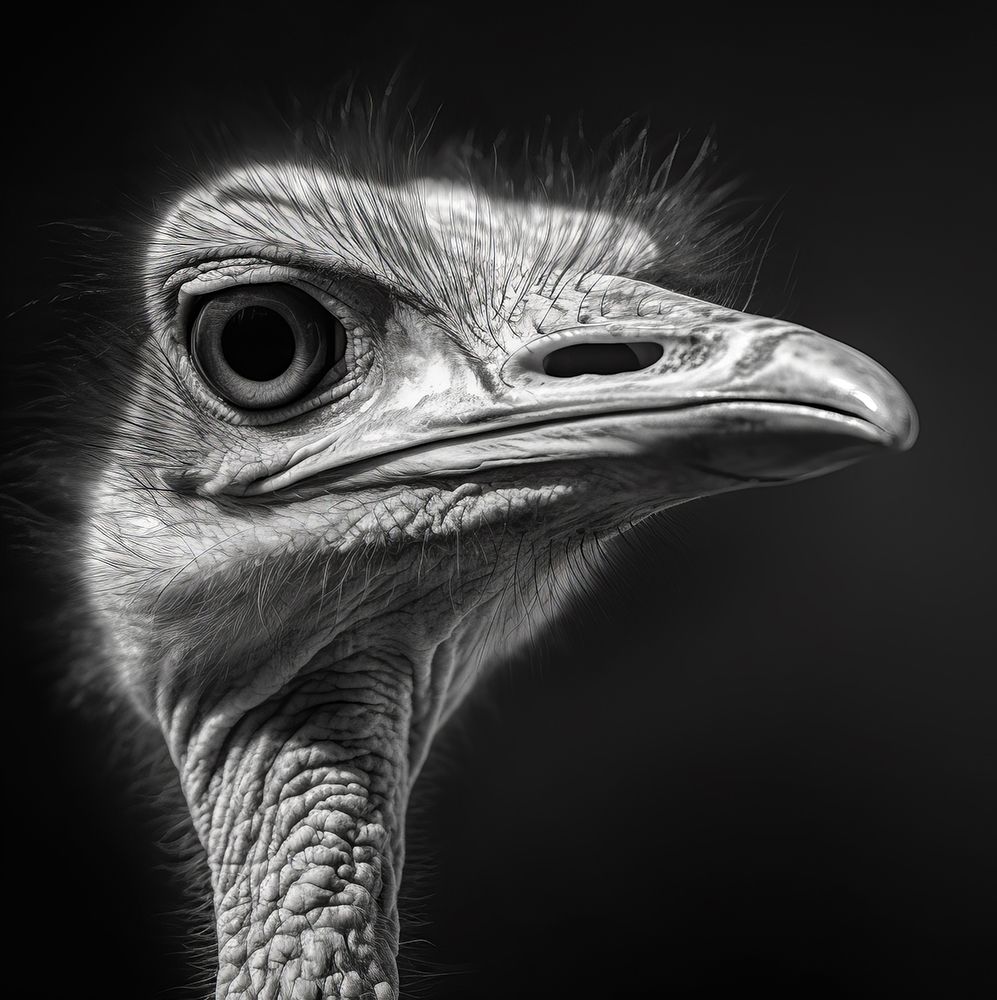 Ostrich 1 art print by Bilge Paksoylu for $57.95 CAD