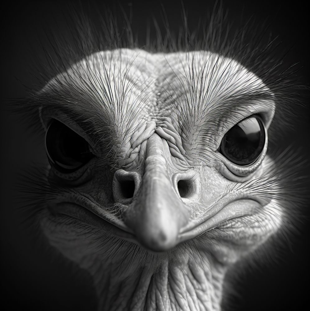 Ostrich 3 art print by Bilge Paksoylu for $57.95 CAD