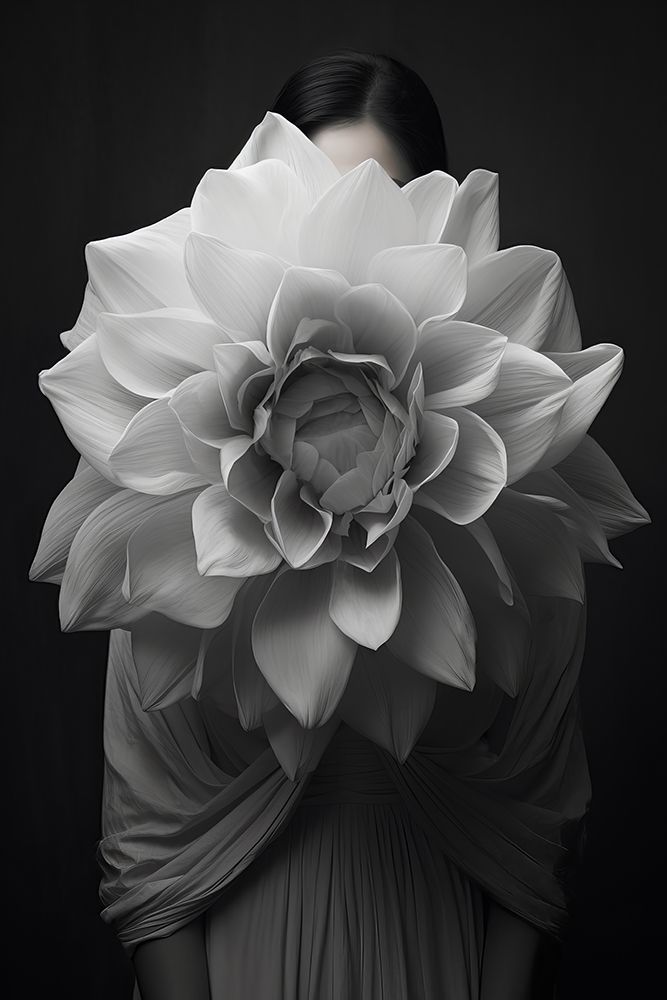 White Flower Head 3 art print by Bilge Paksoylu for $57.95 CAD